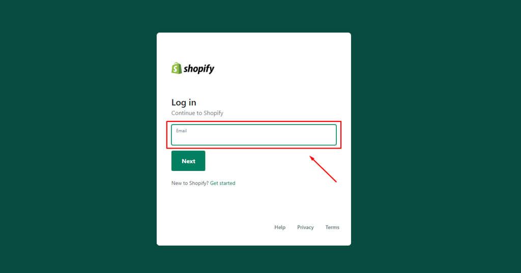 Login To Your Shopify Account