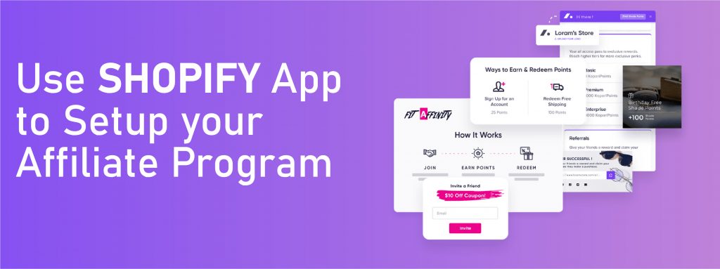 use shopify app to setup your affiliate program perfect
